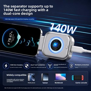 Chargeur GaN 65W à port rapide Type-C pour téléphones, adaptateur de chargeur de batterie personnalisé, nouveaux arrivages - Product Image 2