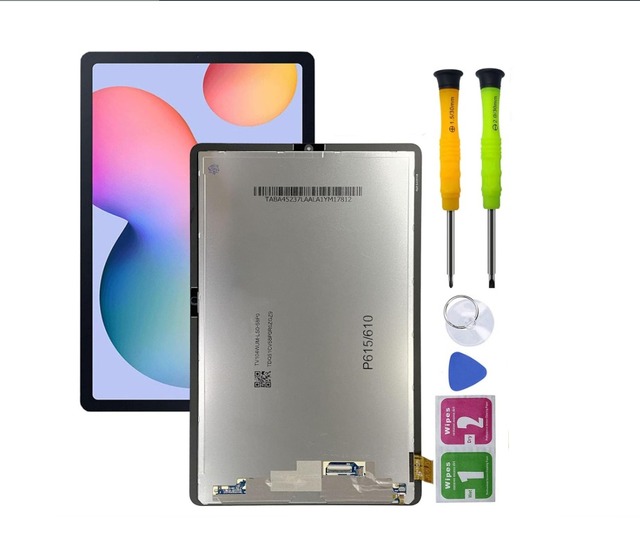 Wholesale for Samsung Galaxy 10.4 Inch Tab Lcd Displays Replacement S6 Lite P610 P615 Black SM-P610 LCD Screen Tablet Assembly