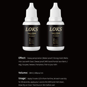 Adhésif pour perruque de <span class=keywords><strong>colle</strong></span> à dentelle résistant à la sueur de marque privée personnalisé <span class=keywords><strong>colle</strong></span> pour perruque imperméable à l'eau de tenue forte extrême audacieuse - Product Image 3