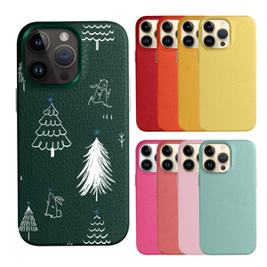 เคสโทรศัพท์หนัง PU แบบดั้งเดิมสำหรับ iPhone 15 14 13 PRO MAX & <span class=keywords><strong>Galaxy</strong></span> S24 S23ฝาหลังแม่เหล็กพิเศษออกแบบโลโก้ได้ตามต้องการ - Product Image 3