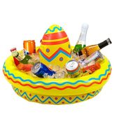 Glacière gonflable colorée Fiesta Pinata, seau à glace gonflable, glacière à boissons, glacière à bière, glacière flottante pour piscine