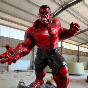 K382 grande <span class=keywords><strong>Action</strong></span> Figure all'aperto statua del centro commerciale parco di arte pubblica punto di riferimento <span class=keywords><strong>Hulk</strong></span> verde uomo sculture - Product Image 1