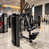 Équipement de musculation professionnel : Machine à traction dorsale fixe à sélection de charge par pignon pour l'entraînement du dos