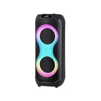 JBR8802 Haut-parleur de karaoké portable Lecteur de musique Grands haut-parleurs Extérieur DJ Party Double haut-parleur de karaoké 8 pouces avec micro et Bluetooth