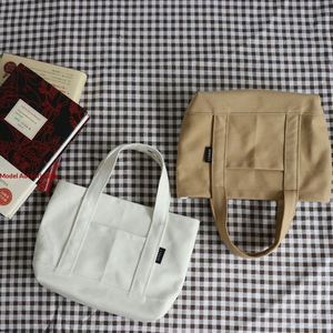 กระเป๋าผ้าแคนวาสขนาดเล็กสไตล์ญี่ปุ่น กระเป๋าถือ กระเป๋าใส่โทรศัพท์มือถือสำหรับสุภาพสตรี ชุดลำลองชายหาด - Product Image 4