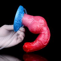 Juguete Sexual con Función de Eyaculación, Tapón Anal, Dildo de Perro/Lobo, Pene Inflable con Nudo Grande, Fuerte Succión, para Mujeres y Hombres