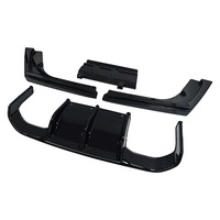 Diffuseur de pare-chocs arrière élégant et agressif en forme de V pour BMW Série 3 F30 2013 à 2018, disponible avec feu stop LED