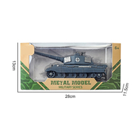 Tanque Militar de Juguete de Metal Fundido a Presión con Sonido y Luz, Torreta Giratoria 360° para Niños, Venta al Por Mayor