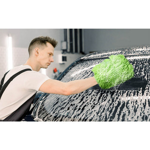 LEADMAX Gants en <span class=keywords><strong>microfibre</strong></span> bleue <span class=keywords><strong>de</strong></span> haute qualité 19*28CM, gants en chenille imperméables pour le <span class=keywords><strong>lavage</strong></span> <span class=keywords><strong>de</strong></span> voiture, <span class=keywords><strong>microfibre</strong></span> durable et résistante pour la voiture - Product Image 5