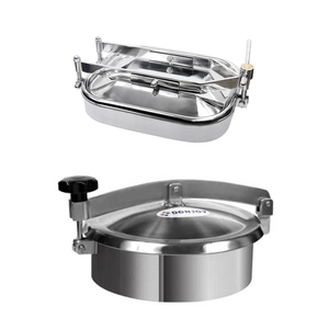 DONJOY Tapas Circulares para Pozos de Inspección de Acero Inoxidable SS304/SS316L y Plástico con Asa de Rueda de Plástico y Junta de EPDM/NBR/Silicona/FPM - Product Image 2