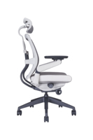 Nouvelle Chaise de Bureau 2026 au Design Moderne, Dossier Haut en Maille, Revêtement Blanc, avec Base Pivotante en Aluminium et Réglage de l'Angle d'Inclinaison (Normal et Frontal)