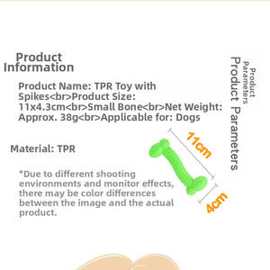 Giocattolo da Masticare per Cani in TPR a Forma di Osso per Cani Piccoli e Grandi, Resistente per la Pulizia dei Denti, Ideale per Masticatori Aggressivi - Product Image 2