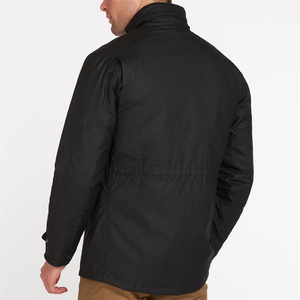 Conception personnalisée Poches de poitrine zippées Veste inspirée de l'extérieur Chaleur Imperméable Cire populaire Veste pour homme de qualité supérieure - Product Image 6