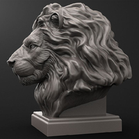 JSADD Service d'Impression 3D Métal Personnalisé, Statue de Lion en Acier Inoxydable SLM, Imprimantes 3D en Alliage d'Aluminium, Impression 3D Métal Titane