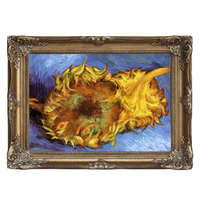 Reproduction de la Nuit étoilée de Vincent van Gogh, peinture à l'huile sur toile, qualité musée, style Art déco, peinte à la main, décoration murale, cadre en bois