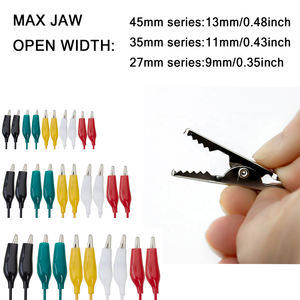 Alta Qualidade <span class=keywords><strong>Mini</strong></span> Metal Niquelado Jacaré Clipe Multi Cor Personalizado 5A 10A Clipe de Bateria com Botas Isoladas - Product Image 2