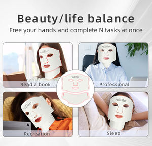 La Versión Coreana de la Máscara <span class=keywords><strong>LED</strong></span> de 4 Colores para Rejuvenecimiento de la Piel es una Maravilla de Belleza Profesional para la Fototerapia y Rejuvenecimiento Cutáneo - Product Image 3
