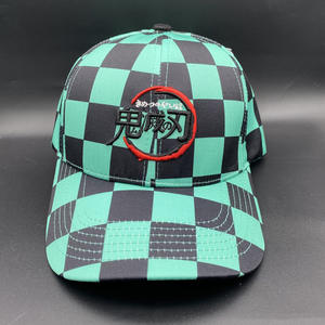 Venta al por mayor Demon Slayer: <span class=keywords><strong>Kimetsu</strong></span> <span class=keywords><strong>No</strong></span> <span class=keywords><strong>Yaiba</strong></span> <span class=keywords><strong>Manga</strong></span> Cosplay dibujos animados lienzo Anime sombrero gorra - Product Image 3