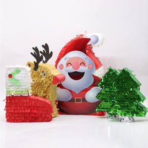 Pinata de Noël écologique pour enfants-Jouet en coquille de papier sur le thème des bonbons pour les décorations de fête - Product Image 6