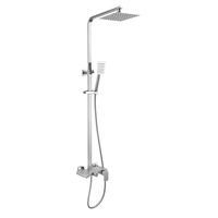 SANIPRO 304 colonne de douche chaude en acier inoxydable, robinets de salle de bains mélangeur ensemble de douche de pluie