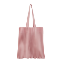 Sac à main plissé de grande capacité de style européen Sac fourre-tout tendance pour femmes et filles Sac fourre-tout plissé (avoine)