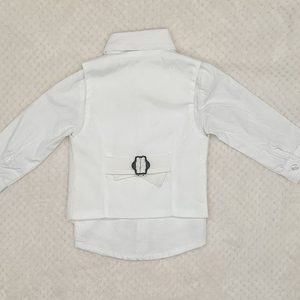 Costume formel personnalisé pour enfants, gilet de gentleman, robe, vêtements pour tout-petits, vêtements de baptême pour bébés garçons - Product Image 6