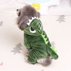 OEM/ODM fabrication vente en gros vêtements pour chiens costume de dinosaure pour animaux de compagnie pour l'affichage d'hiver manteau de mode pour animaux de compagnie - Product Image 5