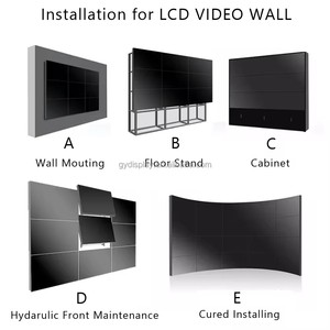 4K DID Display ultra étroit <span class=keywords><strong>lunette</strong></span> 2x2 écran publicitaire <span class=keywords><strong>tv</strong></span> display player digital signage 3x3 Lcd video wall - Product Image 4