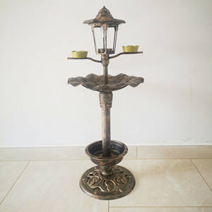 <span class=keywords><strong>Baignoire</strong></span> solaire multifonctionnelle étanche pour l'extérieur <span class=keywords><strong>Baignoire</strong></span> en métal pour <span class=keywords><strong>oiseaux</strong></span> avec lumières pour jardin, parc ou maison d'hôtes - Product Image 4