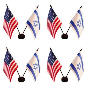 Bandiera da tavolo in plastica personalizzata in metallo bandiera da ufficio argento dorato piramide nera basi per supporti rotondi bandiere da scrivania palo <span class=keywords><strong>e</strong></span> supporto - Product Image 2