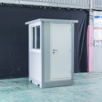 Cabine de toilettes préfabriquée portable, unité de toilettes mobiles avec lavabo pour les sites extérieurs