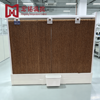 Hongming HM-FPVC 20cm d'épaisseur 80*80cm Panneau de refroidissement évaporatif pour élevages, rideau d'eau en papier humide, pompe et 304
