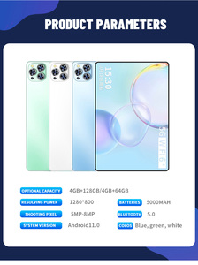 แท็บเล็ตพีซี OEM ขายส่ง ขนาด 10.1 นิ้ว Octa Core Android 12.0 ความละเอียด 1280*800 รองรับเครือข่าย 4GB RAM 32GB 64GB 128GB ROM WIFI GPS ปรับแต่งได้ รุ่นยอดนิยม - Product Image 3