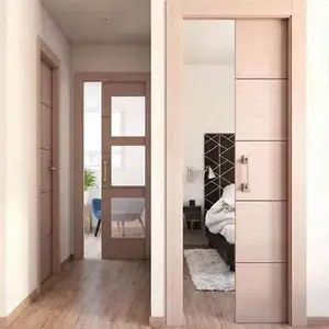 लकड़ी एकल आंतरिक भारी ओक स्लैब रोल दरवाजे अद्वितीय सफेद खलिहान दरवाजा