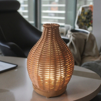 Portable 100ml élégant simulé plante rotin ultrasons aromathérapie électrique humidificateur d'air huile essentielle diffuseur d'arôme