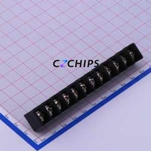 DBT30C-8.25-12P-BK-P Barrier Terminal Block Through hole Component (THT),P=8.25mm Connector Two Sides 8.25mm 1x12P Straight Pin - Product Image 1