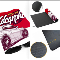 Tapis de jeu créatif pour bureau, motif fleur de cerisier, XXL, carré, en caoutchouc, écologique, imperméable, antidérapant, pour souris d'ordinateur