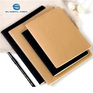 2019 cheap custom logo printing journal kraft paper notebook school supplies spiral A4 stationery note book