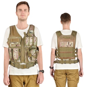 เสื้อกั๊กยุทธวิธีกันน้ำน้ำหนักเบาสำหรับทุกเพศปรับได้ลายพรางสำหรับฝึกซ้อมกลางแจ้งมีซิปเสื้อกั๊กยุทธวิธี - Product Image 6