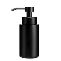 Flacon pompe en verre personnalisé à fond épais transparent mat noir blanc pour shampoing nettoyant savon mousse