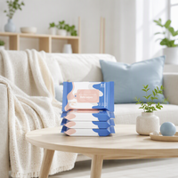 Lingettes humides pour bébé antibactériennes écologiques, extra douces, en tissu non tissé, sûres, jetables, pack familial, pour le nettoyage des mains et de la bouche des nourrissons