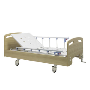 Cama de Hospital Manual SF802A, Cama Médica con Estructura de Acero y Plástico en Color Madera, Diseño Simple para Cuidado de Ancianos - Product Image 3