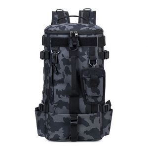 Waterproof Zipper Backpack Outdoor Fishing Gear <b>Rod</b> <b>Holder</b> Large Capacity Durable Polyester Sports Travel Bag - Product Image 4