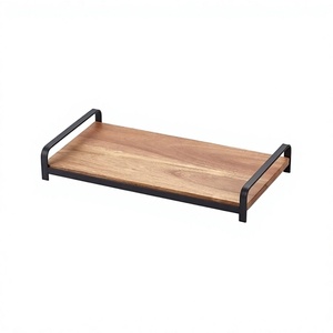 Plateau de service rectangulaire en fer et bois pour chocolats, taille personnalisée, idéal pour les meilleures ventes - Product Image 1