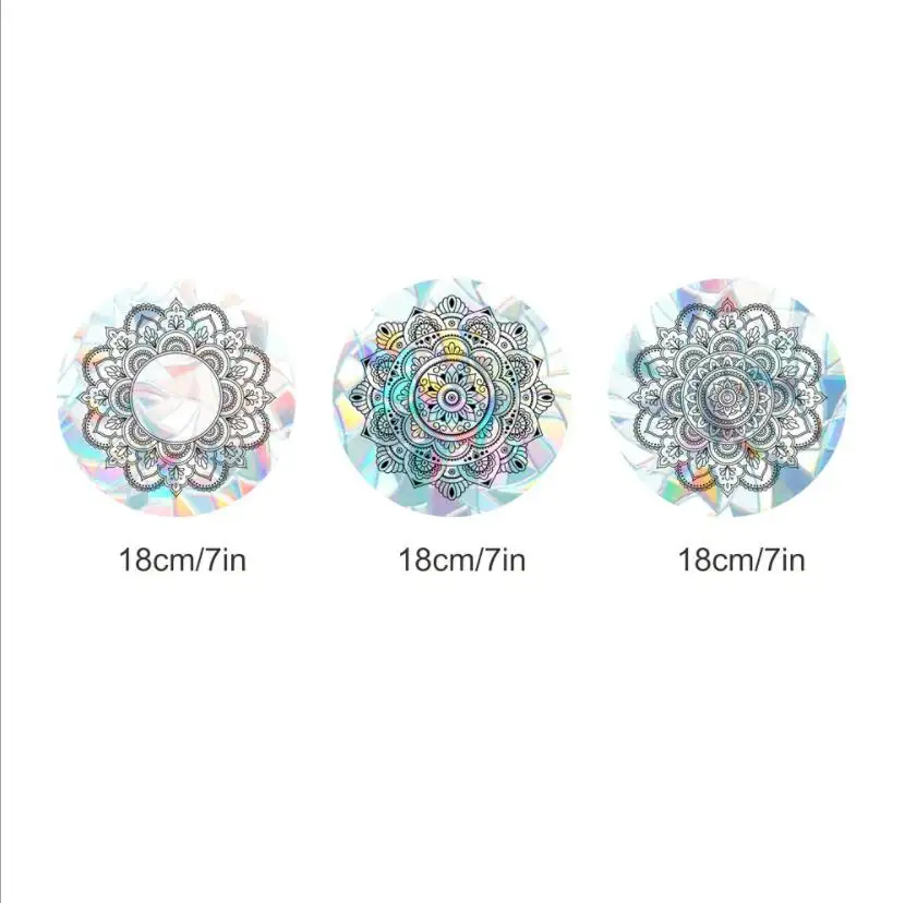 Rainbow reflection sticker crystal suncatcher Non-adhesive window decals clings for windows