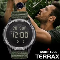 North EDGE 2026 TERRAX Herren Luxus Sportuhr Digital 47mm Outdoor Schwimmen Wasserdicht 50 Meter Stoppuhr Countdown Licht
