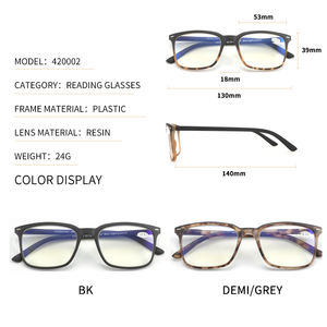 สแควร์วินเทจแว่น<span class=keywords><strong>อ่าน</strong></span>หนังสือป้องกันแสงสีฟ้าปิดกั้นแว่นตาคอมพิวเตอร์ย้อนยุคสำหรับผู้ชาย - Product Image 5