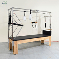 Máquinas de Pilates Reformer y Cadillac de Roble para Spa y Bienestar, Ideales para Hoteles y Programas de Estiramiento Suave