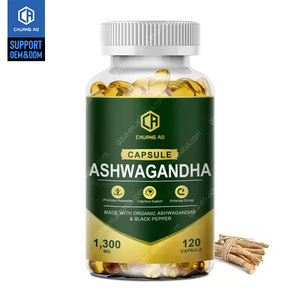 Stres rahatlama ve canlılık için yüksek potens karabiber takviyesi ile OEM organik ashashandha Softgels kapsüller - Product Image 1