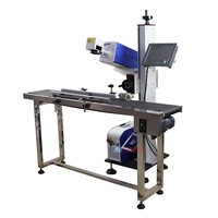 Imprimante laser de tuyau en PVC machine de marquage laser volante machine d'impression de prospectus pour tuyau PP PVC PE